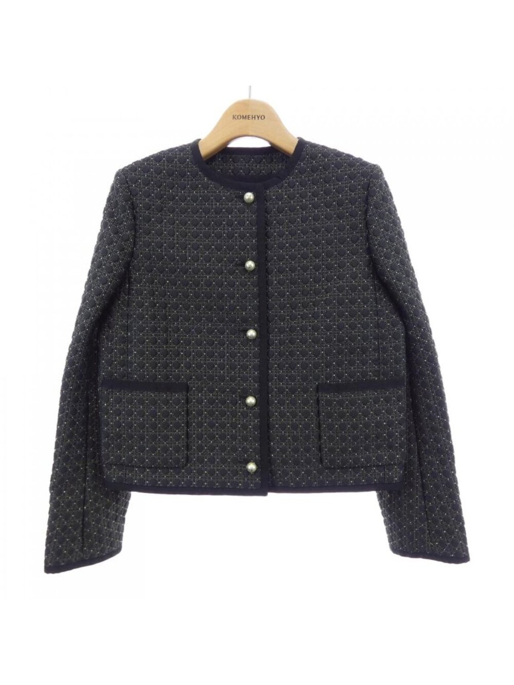 Dior Macro Cannage Collarless Jacket